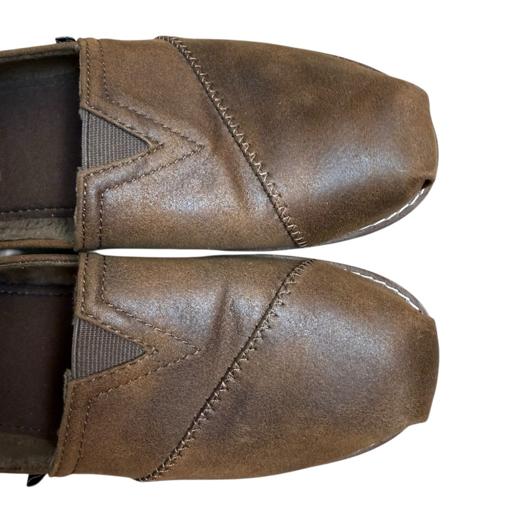 BOBS Skechers Brown Flat Slip-Ons Memory Foam Women’s Comfort Shoes, US Size 9.5 - Picture 6 of 13